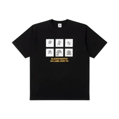 BlackEyePatch OG Label How-To Tee "Black"