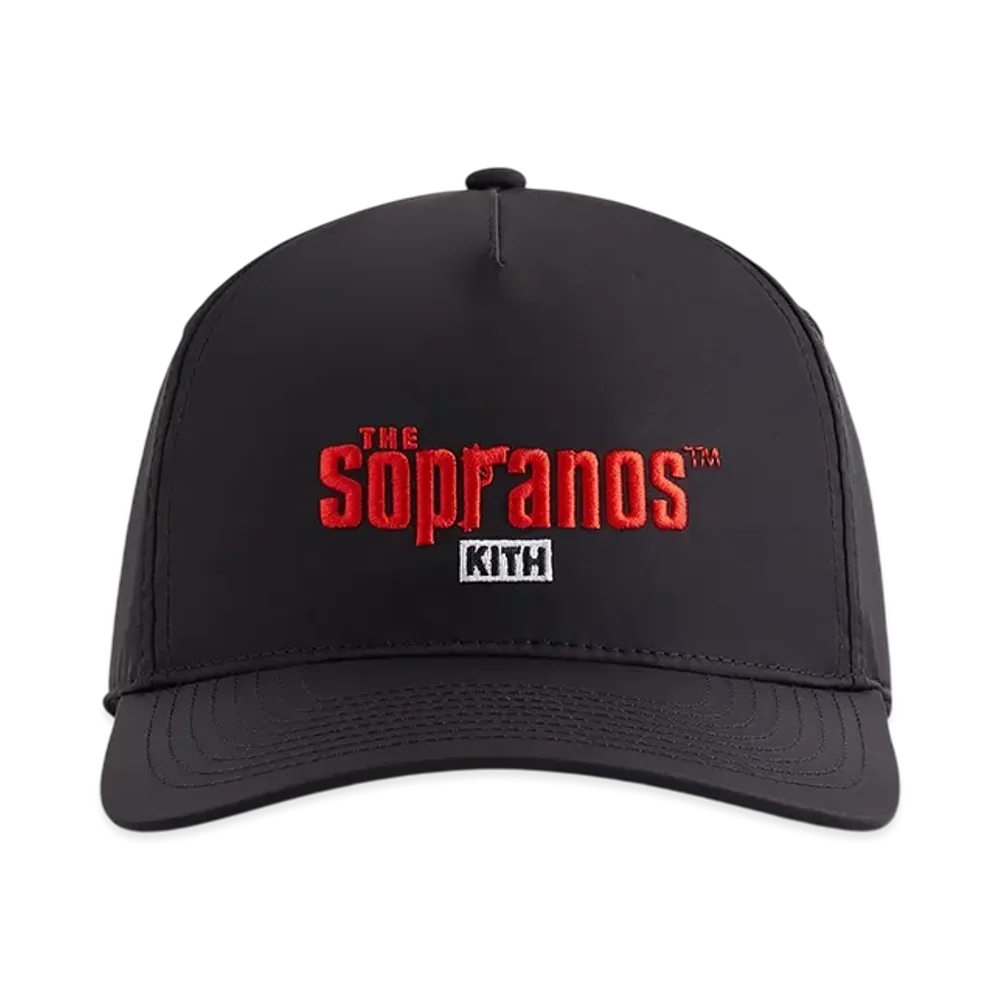 Kith x The Sopranos Nylon Bay Low Pinch Crown Snapback "Black"