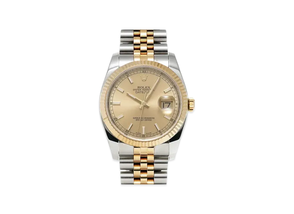 ROLEX Datejust "Champagne/Stainless Steel/Yellow Gold"