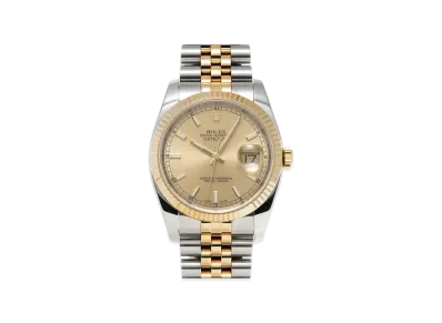 ROLEX Datejust "Champagne/Stainless Steel/Yellow Gold"