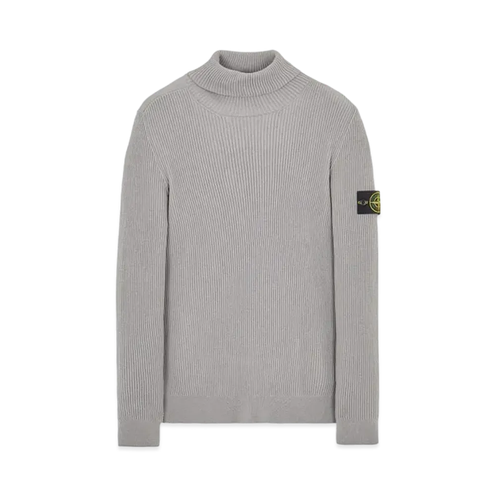 Stone Island 525C2 FULL RIB PURE WOOL "Pearl Grey"
