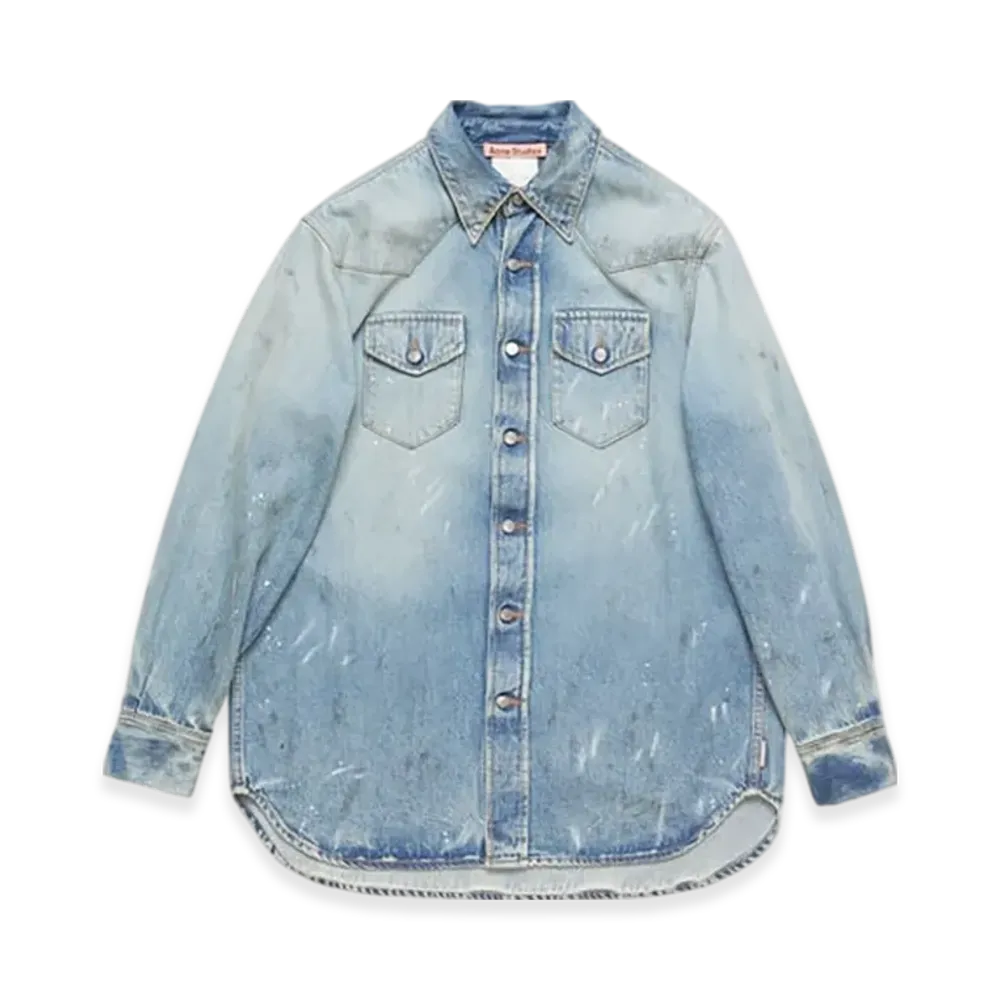 Acne Studios Denim Shirt - Relaxed Fit "Light Blue"