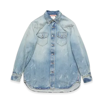 Acne Studios Denim Shirt - Relaxed Fit "Light Blue"