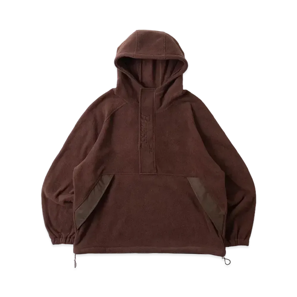 BLESS U Half-zip Fleece Parka "Brown"