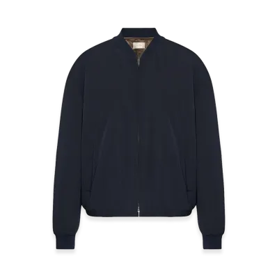 The Row Fenn Wool Jacket "Dark Navy"