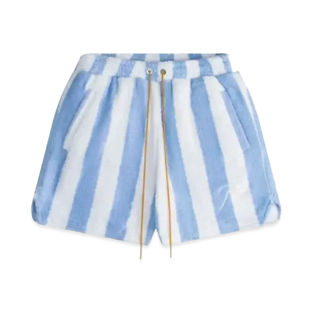 RHUDE Striped Loop Terry Short "Light Blue"