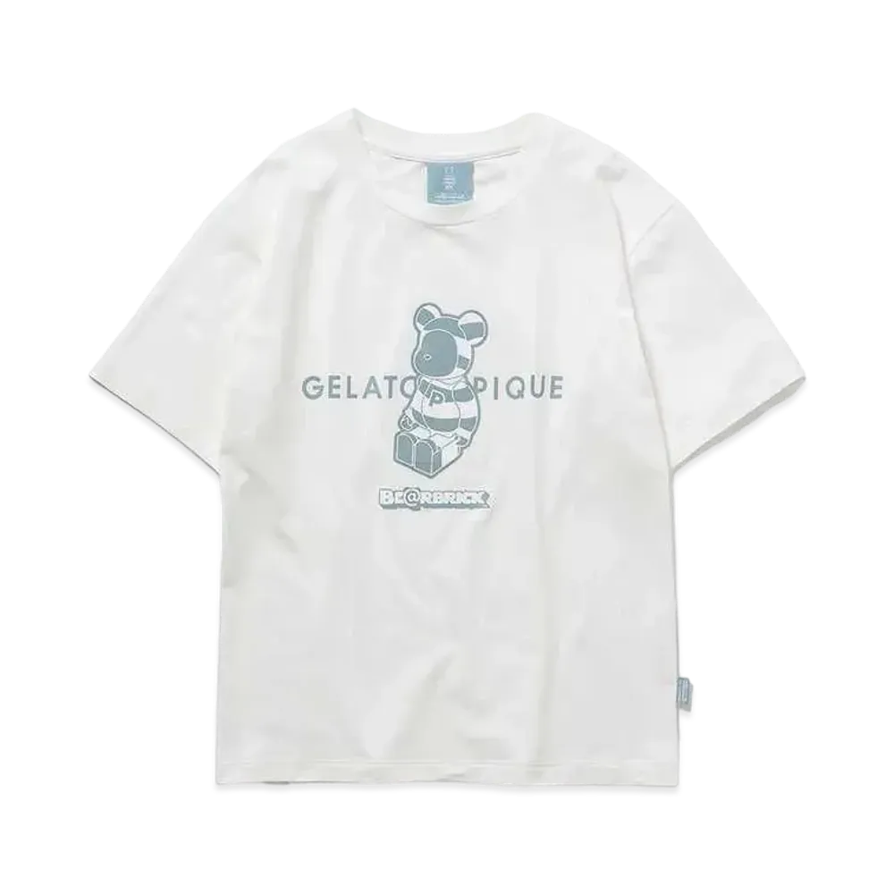 Bearbrick GELATO PIQUE Unisex One Point T-shrit "Off White"
