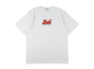WIND AND SEA x Toy Machine Devil Cat Tee "White"