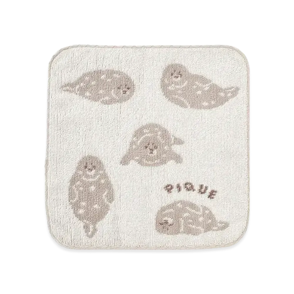 GELATO PIQUE Seal Jacquard Hand Towel "Off White"
