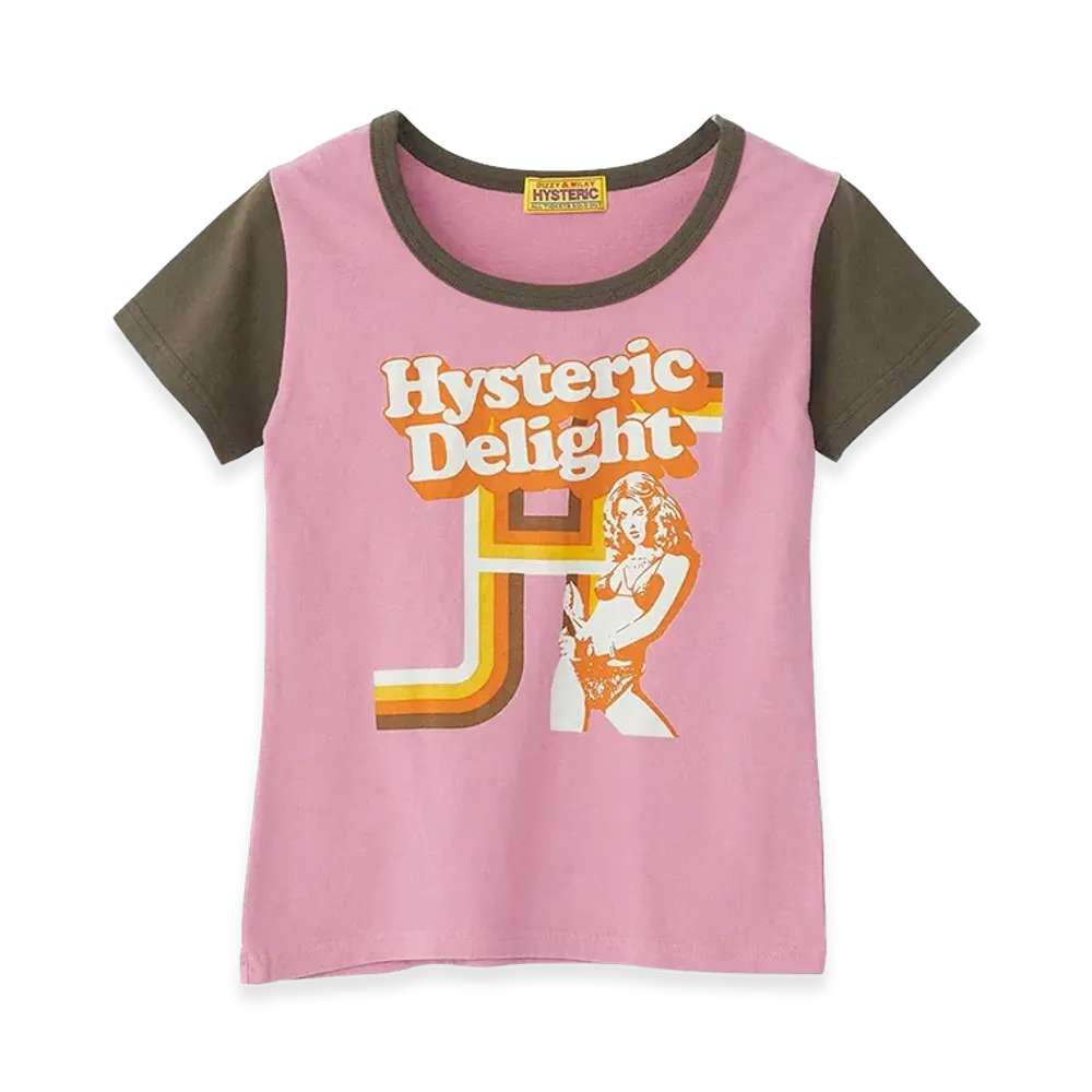 HYSTERIC GLAMOUR Women's Hysteric Delight Baby Tee "Pink"