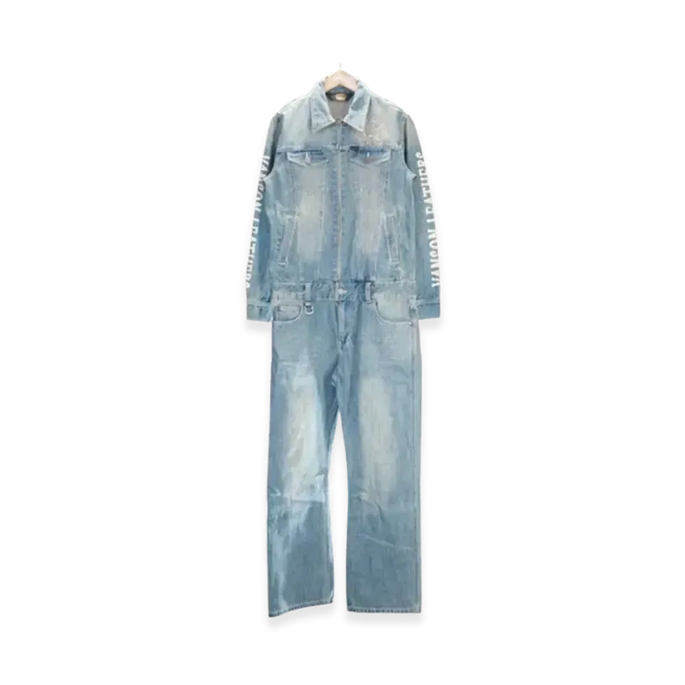 VANSON Wings Star Embroidered Denim Coverall "Indigo B"