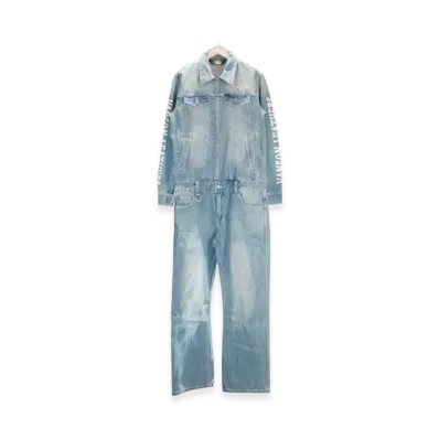 VANSON Wings Star Embroidered Denim Coverall "Indigo B"