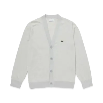 LACOSTE High Gauge Knit Cardigan "Grey"