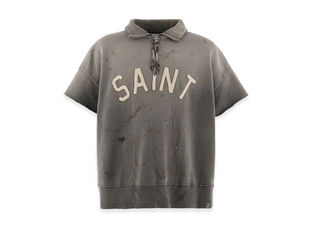 SAINT Mxxxxxx SS Half Zip Sweat Saint "Charcoal"