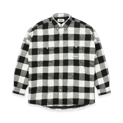 PALACE Quilt Mit Plaid Shirt "White"