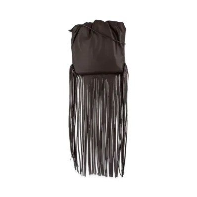 Bottega Veneta The Fringe Pouch Shoulder Bag "Fondente"