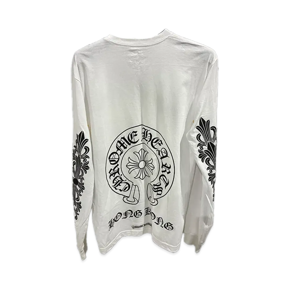 Chrome Hearts Horseshoe L/S T-Shirt Hong Kong Exclusive "White"