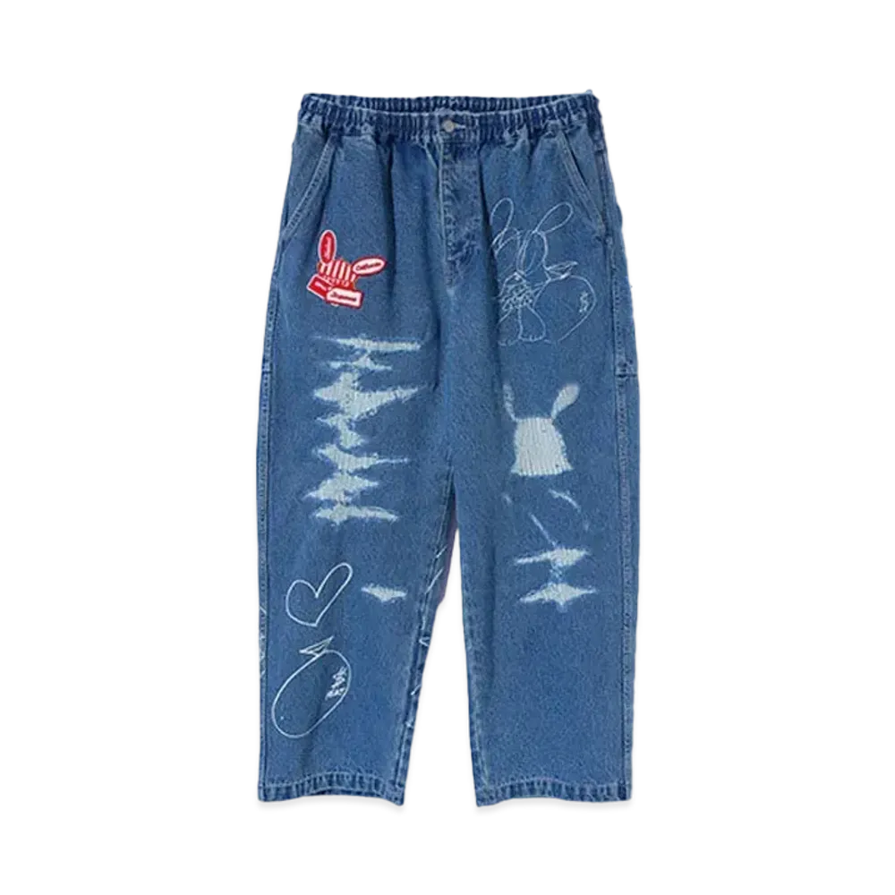 XLARGE x SKOLOCT Easy Denim Pants "Indigo"