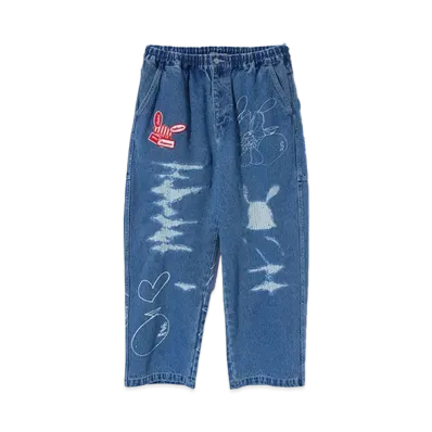 XLARGE x SKOLOCT Easy Denim Pants "Indigo"