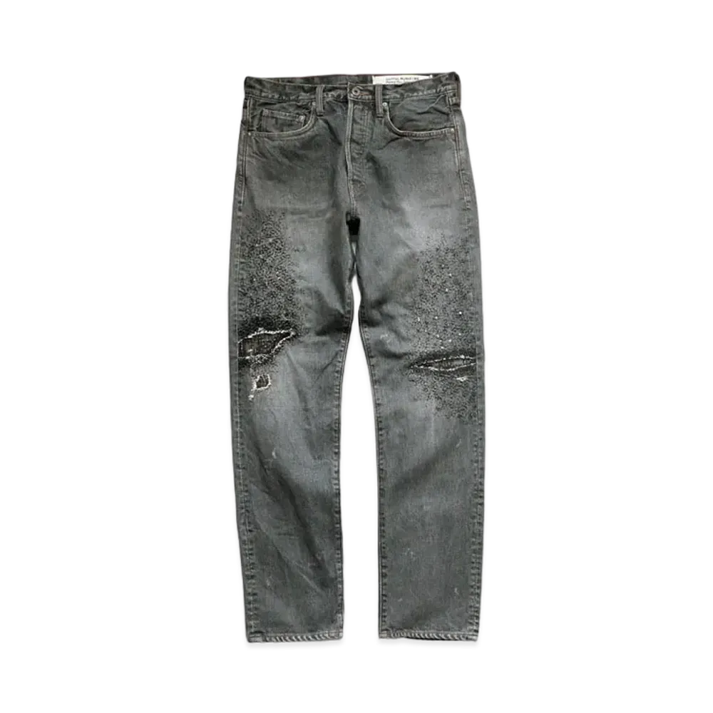 KAPITAL 14OZ Black DENIM 5P MONKEY CISCO "Black"