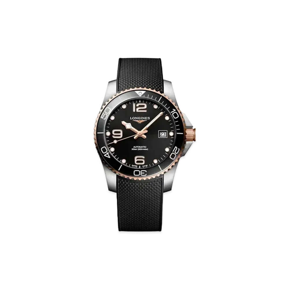 Longines Hydro Conquest 41.00mm "Black Sun Ray/Stainless Steel/Ceramic/Black" L3.781.3.58.9