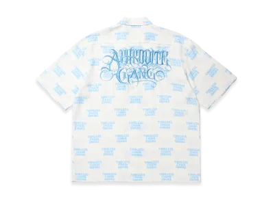 APHRODITEGANG Classic Logo TCS Pattern S/S Shirt "White/Blue"