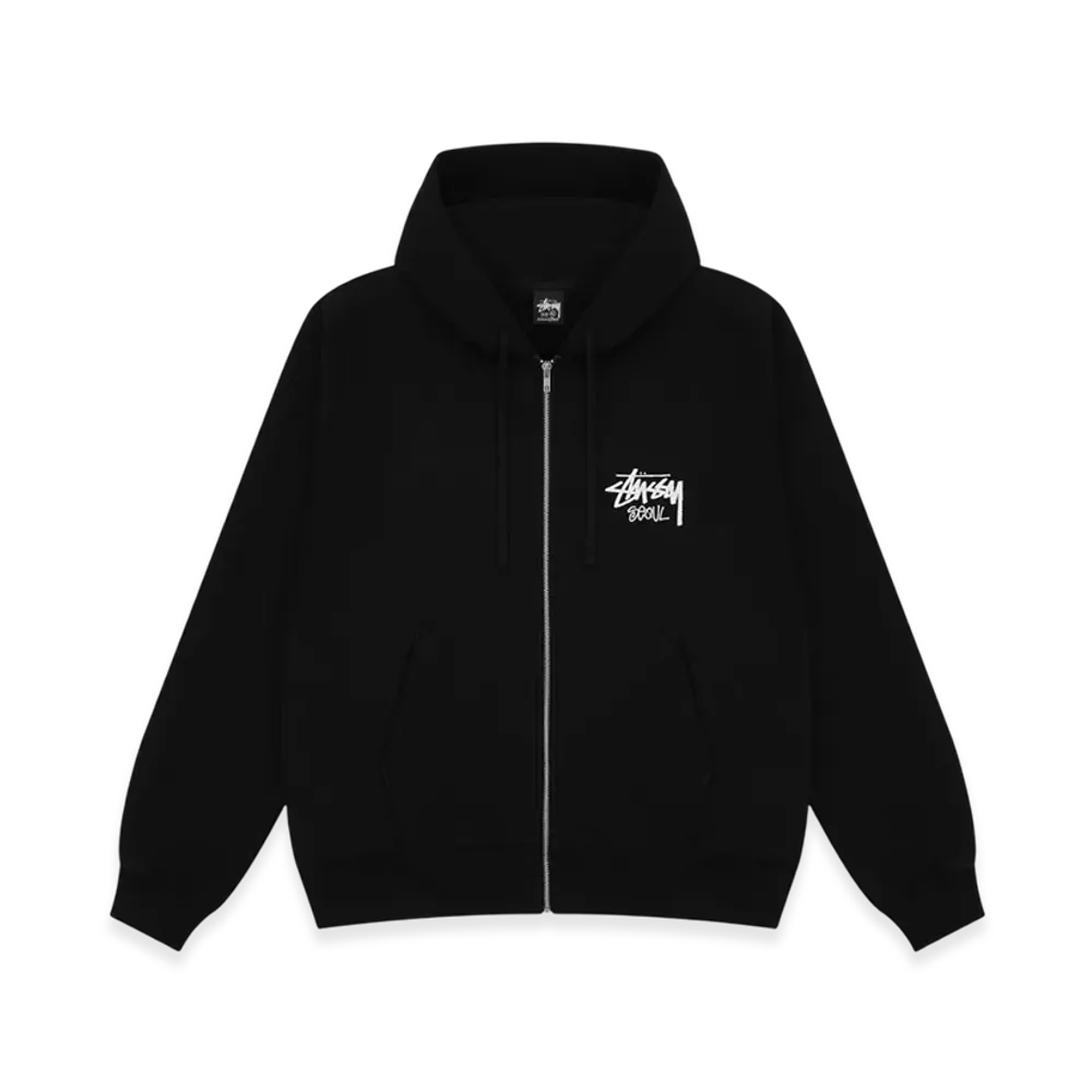 Stussy Stock Seoul Zip Hood 2023 "Black"