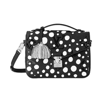 Louis Vuitton x Yayoi Kusama Pochette Metis Monogram Empreinte Leather Infinity Dots "Noir/Blanc"