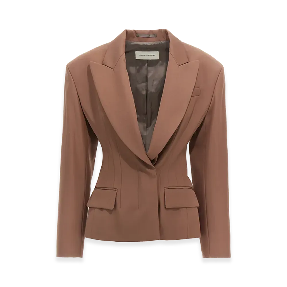 DRIES VAN NOTEN Women's 'Bohana' Blazer "Brown"