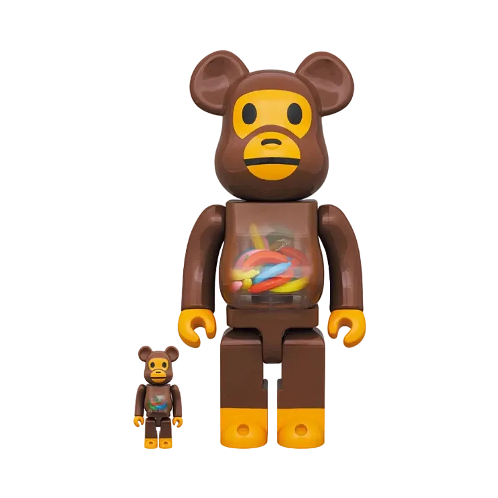 Bearbrick BABY MILO(R) And Banana 100% & 400%
