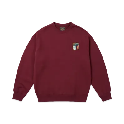 PALACE x BEAMS Plus Graphic Crew "Burgundy"