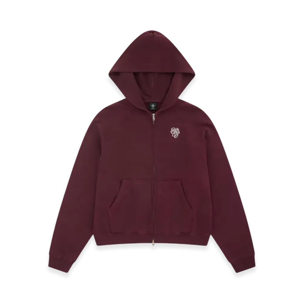 Girls Don't Cry Zip Sweat Hoodie "Maroon"