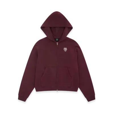 Girls Don't Cry Zip Sweat Hoodie "Maroon"