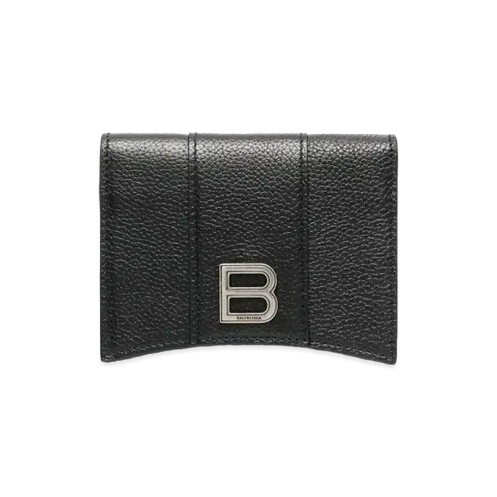 BALENCIAGA Hourglass Mini Wallet "Black"