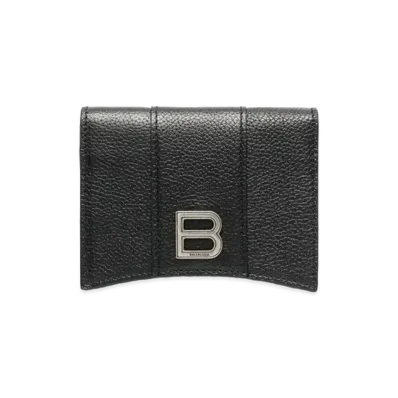 BALENCIAGA Hourglass Mini Wallet "Black"