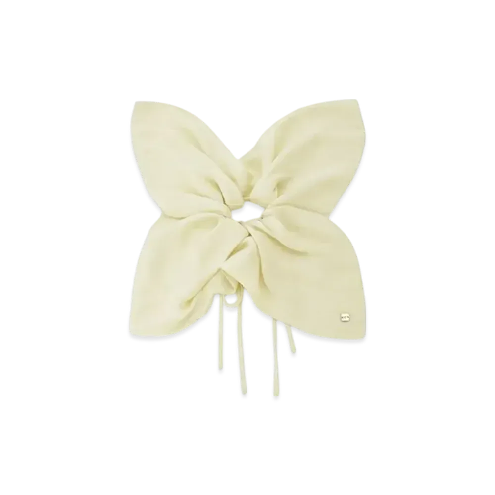 GELATO PIQUE Satin Ribbon Scrunchie "Yellow"