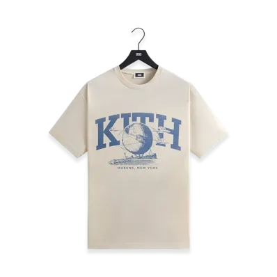 Kith x &Kin Queens Unisphere Vintage Tee "Sandrift"