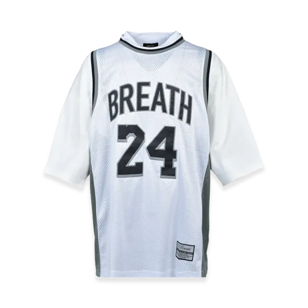BREATH Layered Basket Ball Jersey Tee "White"
