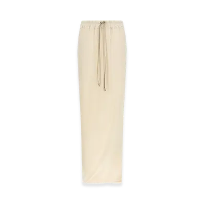 Rick Owens DRKSHDW Women's Pull On Pillar' Skirt "Beige"