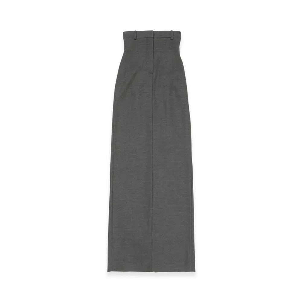 Acne Studios Wool Long Skirt Runway Show "Dark Grey Melange"