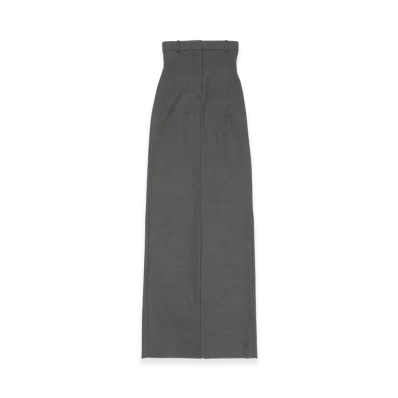 Acne Studios Wool Long Skirt Runway Show "Dark Grey Melange"