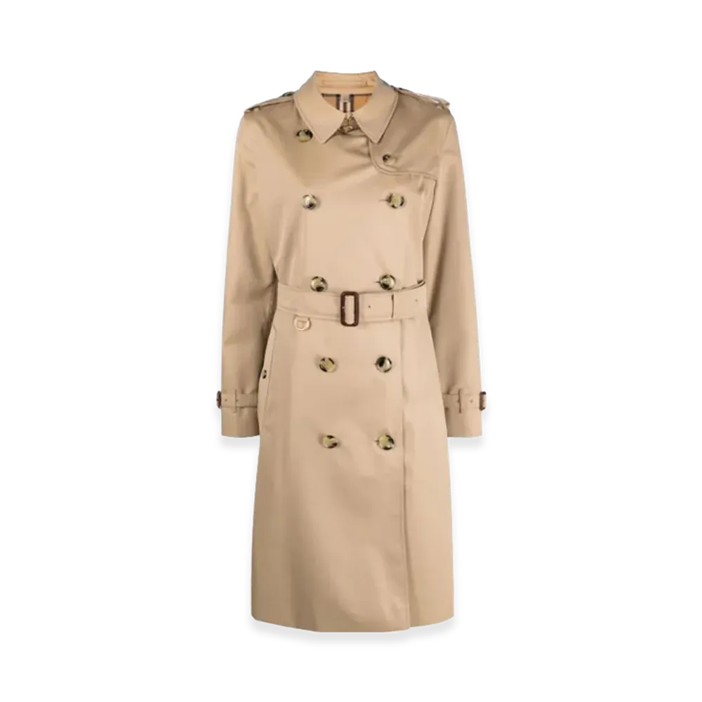 Burberry Women's Cotton Trench Coat "Beige"
