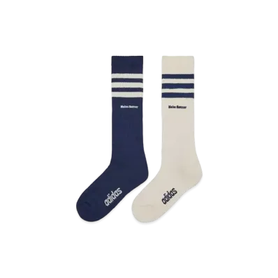 adidas x Wales Bonner Three Stripes Socks "Wonder White/Collegiate Navy"