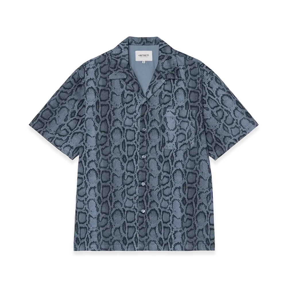 Carhartt WIP S/S Snake Camo Shirt "Snake Camo/Velvet Blue(Garment Dyed)"