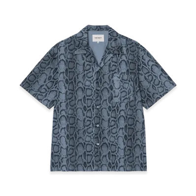 Carhartt WIP S/S Snake Camo Shirt "Snake Camo/Velvet Blue(Garment Dyed)"