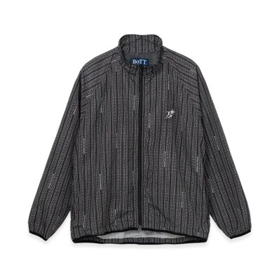 BOTT Lightweight Striped Track Jacket "Black"