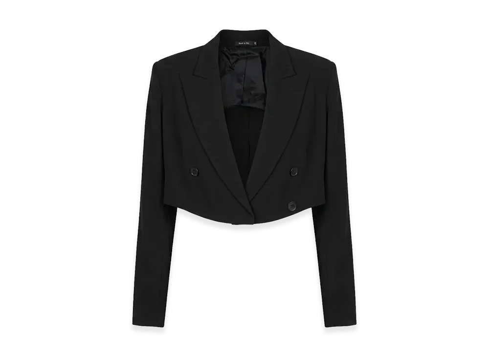 Maison Margiela Women's Cropped Blazer "Black"