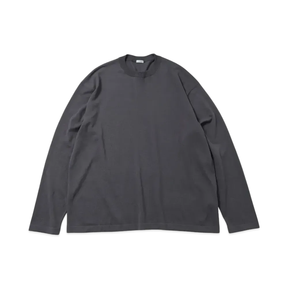 A.PRESSE High Twisted Cotton L/S T-Shirt "Grey"