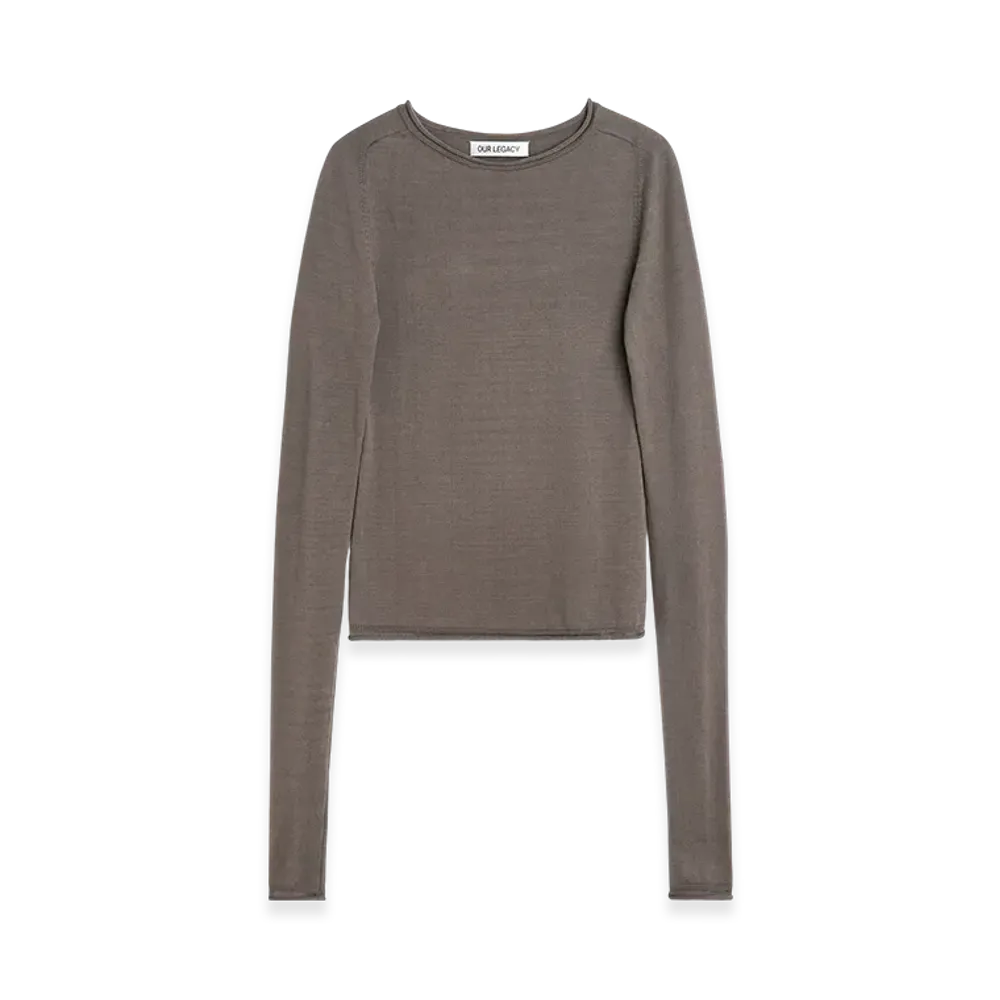 OUR LEGACY Women's Reach Knit "Fog Clean Cotton"