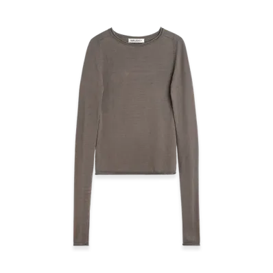 OUR LEGACY Women's Reach Knit "Fog Clean Cotton"